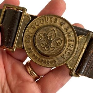 Vintage Boy Scouts of America Two Part Belt 32